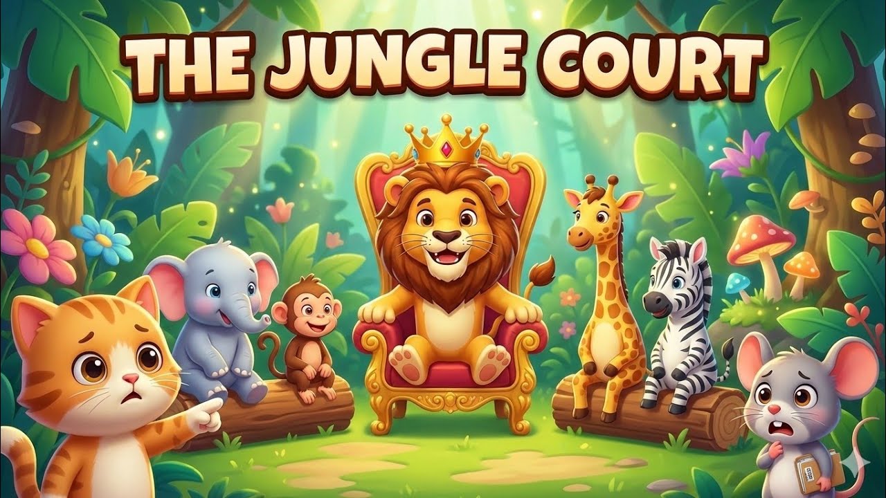 The Jungle Court Song 🦁😺🐭 | Funny Kids Song | Lion King Cartoon Story Song