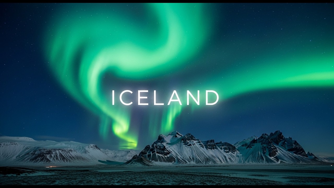 Aurora Borealis Over Iceland 4K – Magical Northern Lights Cinematic Flycam