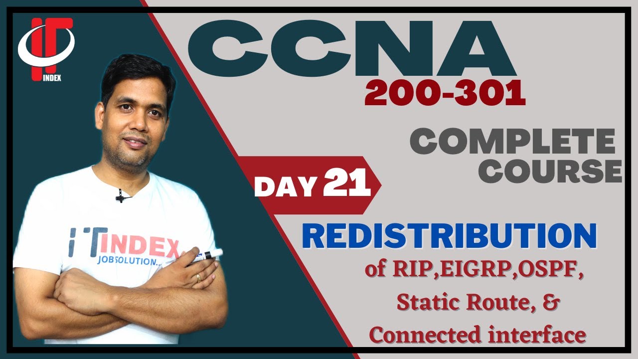 🔄 CCNA Day 21 | Routing Redistribution: RIP, EIGRP, OSPF & Static | LAB in Hindi | CCNP | ITindex