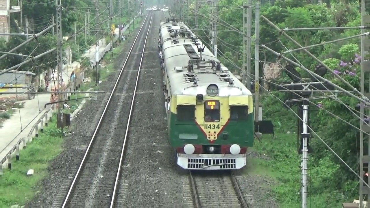 Gede local entering Ranaghat junction