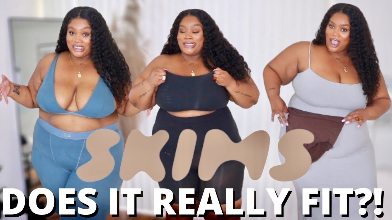 SKIMS PLUS SIZE REVIEW + TRY ON HAUL *BRUTALLY HONEST*