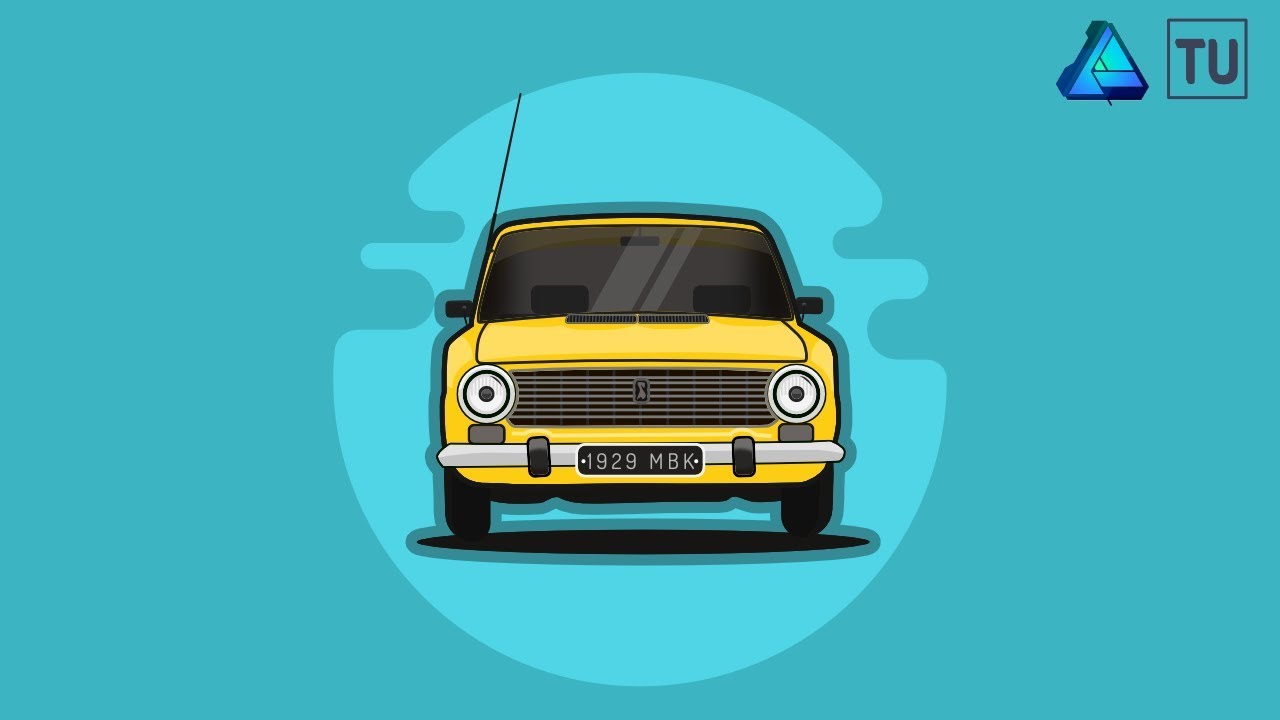 How To Draw A Car in Affinity Designer - Tutorial For Beginners