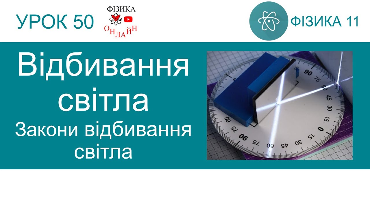 Фізика 11. Урок-презентація «Відбивання світла. Закони відбивання світла»