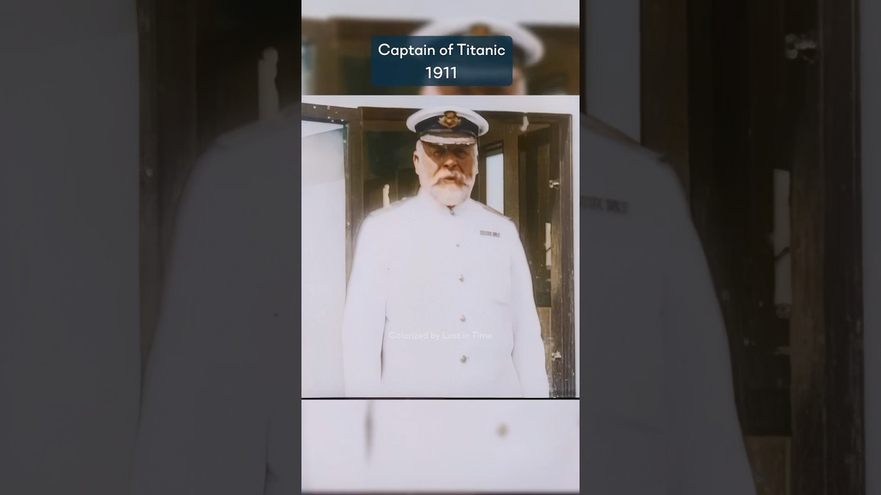 Rare footage of Captain Edward J. Smith of Titanic, filmed one year before the tragic sinking