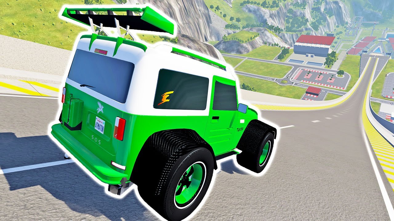 Which Automation Mod Can Fly The Furthest On Car Jump Arena? PART 8 - BeamNG Drive Mods