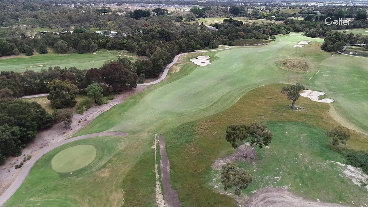 Golfer Flyover - Settlers Run Golf Course