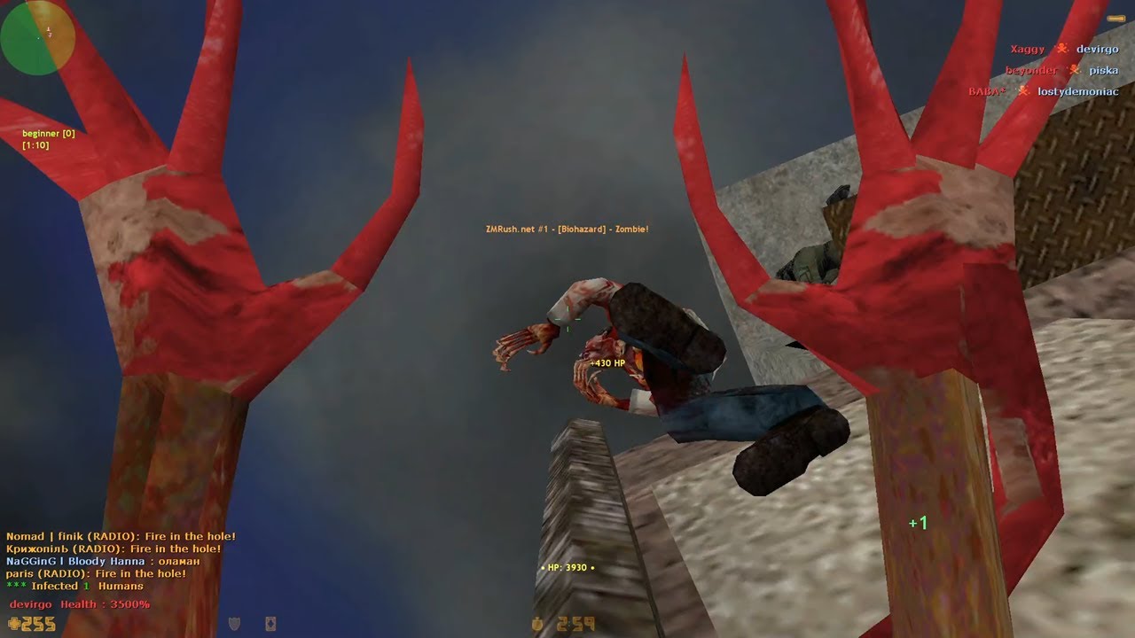 Counter Strike 1.6 ZMRush Zombie Biohazard