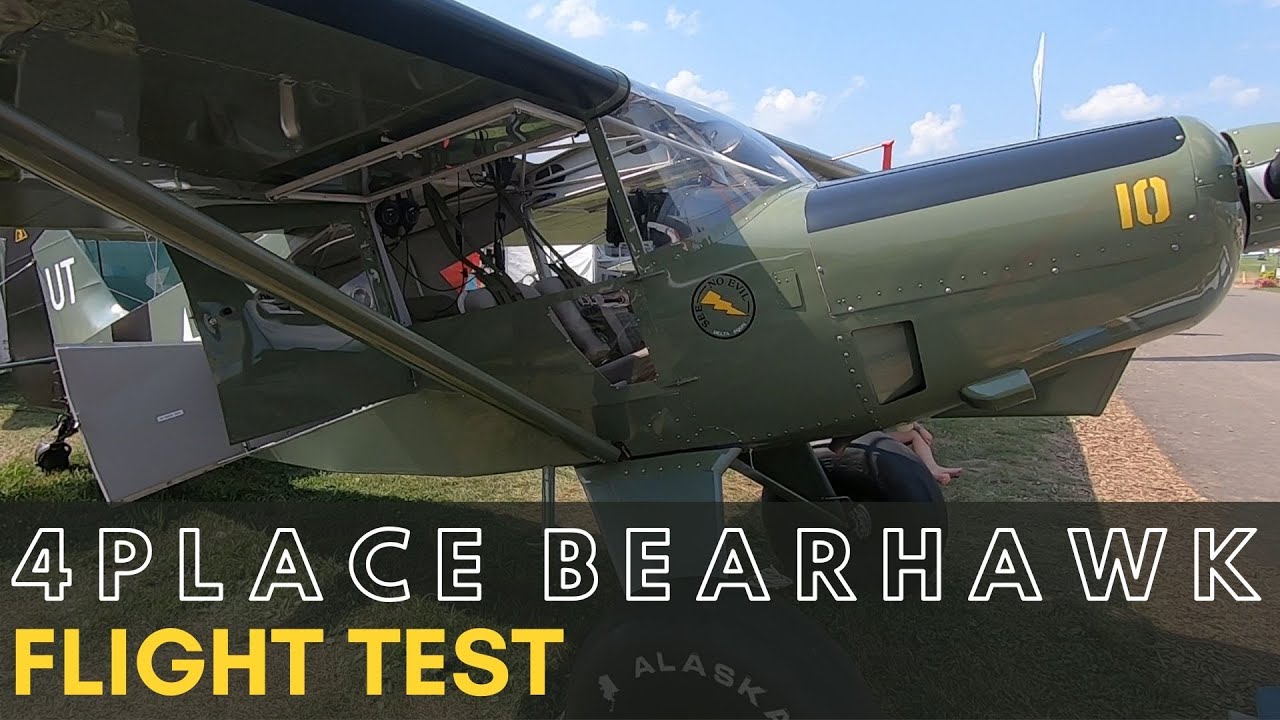 4-местный испытательный полет Bearhawk — 150 миль в час на 4-местном самолете STOL Bush!