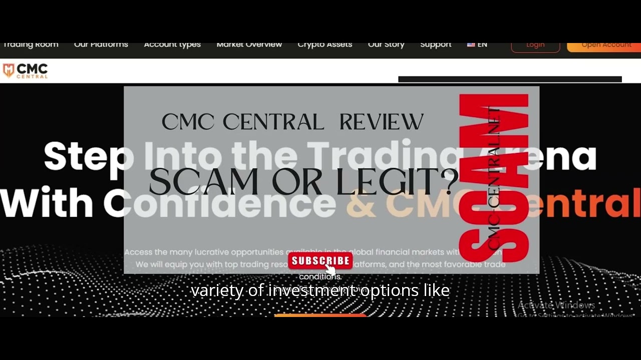 CMC Central reviews,cmc central.net review Scam Or Legit?