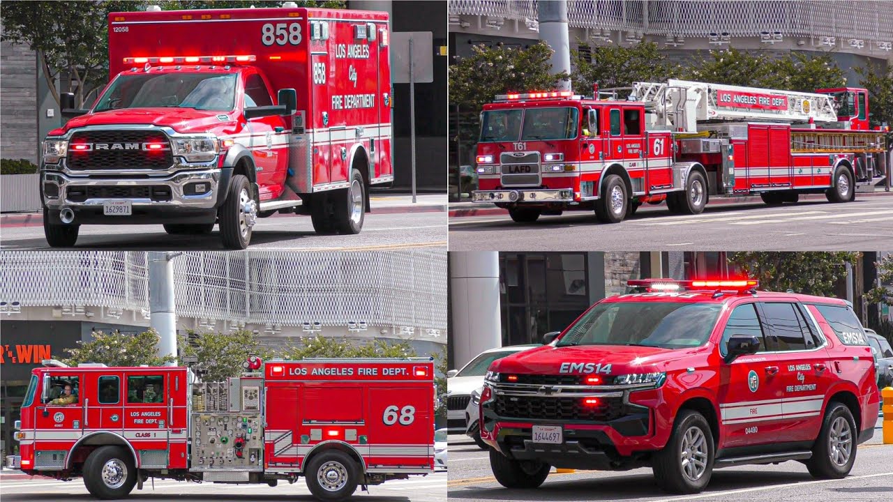 LAFD Structure Fire Response: Beverly Grove (FS61)