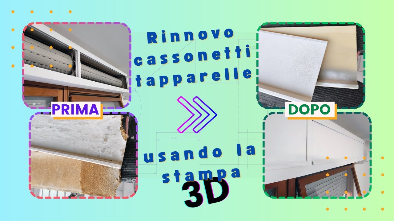 🔧 Rinnoviamo i cassonetti delle tapparelle – con la stampa 3D! 🔧