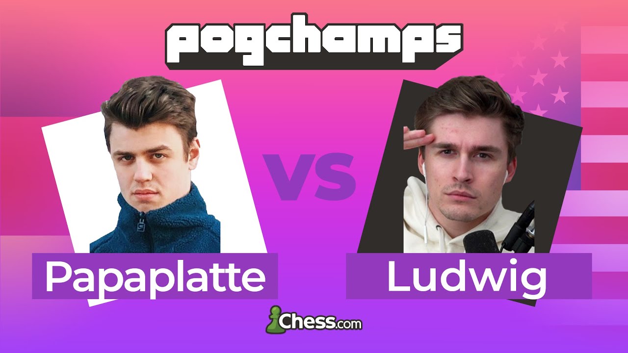@ludwig отклоняет гамбит Ботеза от @papaplatte! | Chess.com PogChamps