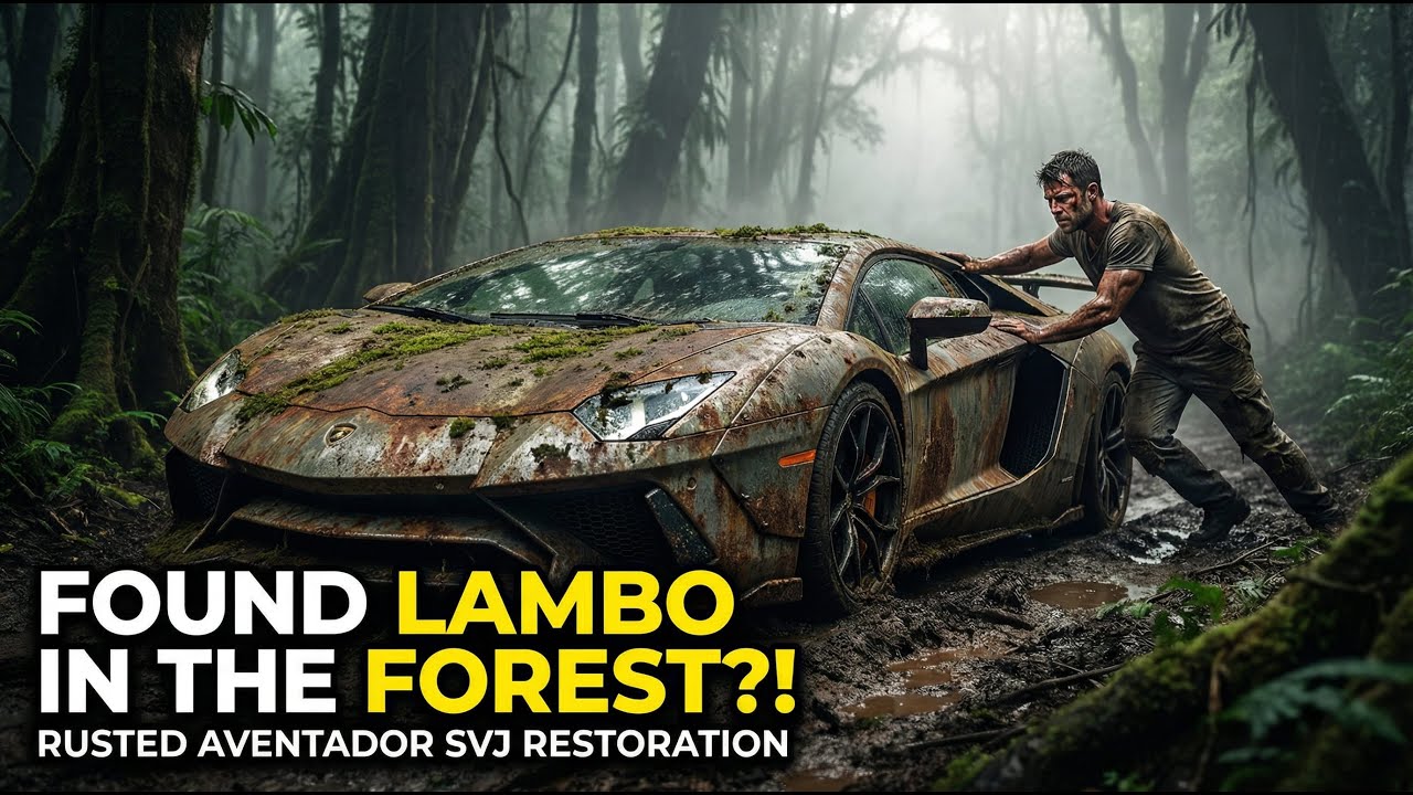 ASMR Restoration! Full Restoration of a Lamborghini Aventador Mods from Total Disrepair to Looking