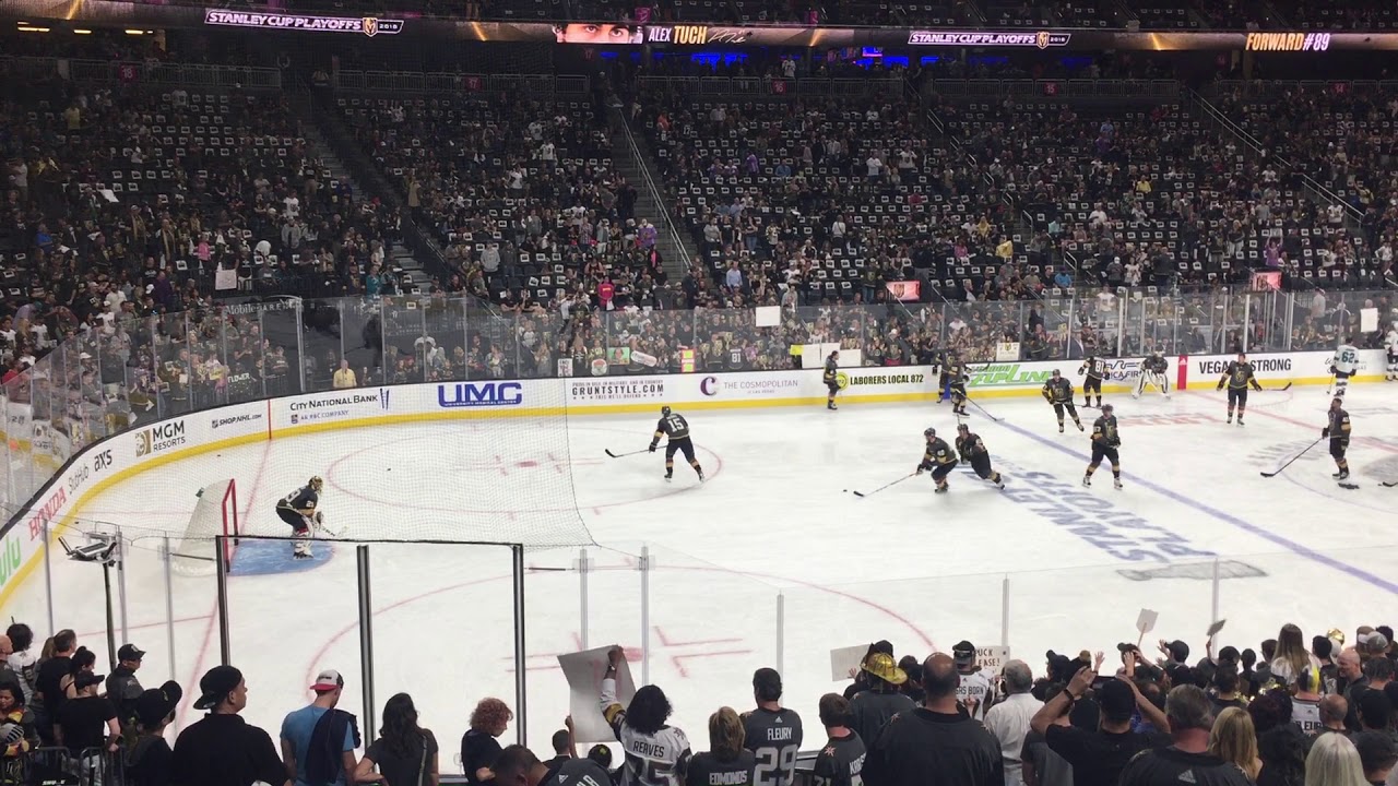 Vegas Golden Knights Playoff Warmup