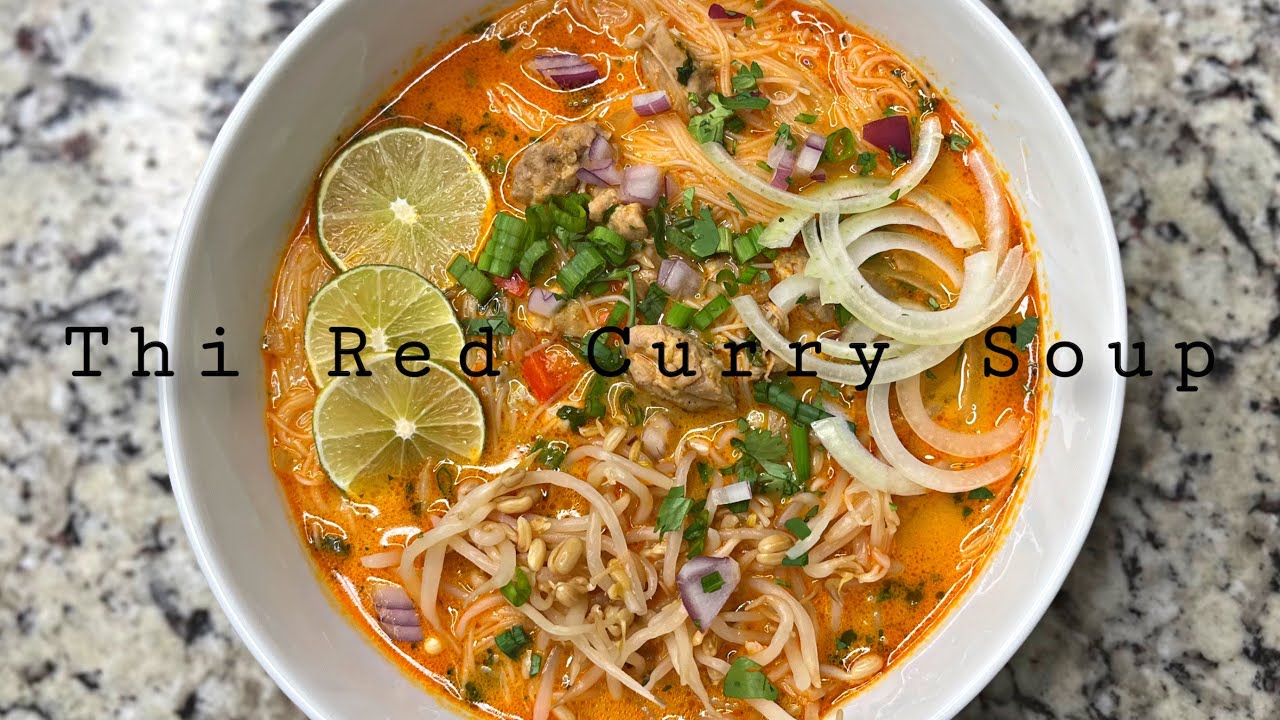 Thi RED CURRY Noodle Soup 😋🔥 | How To Make Red Curry Noodle Soup