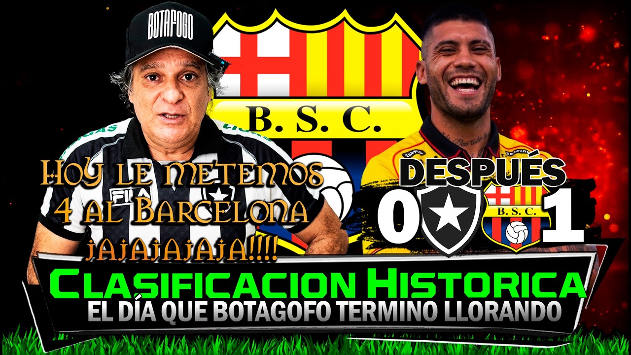 El día que el Botafogo MENOSPRECIÓ al BARCELONA SC peeeroooo termino llorando 🔥Reacciones Graciosas🏆