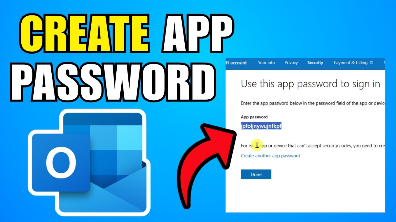 How To Create App Password For Microsoft Outlook Email Office 365 (2026)
