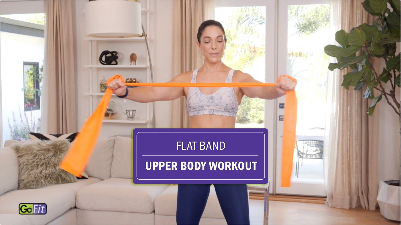 GoFit Flat Band — тренировка верхней части тела (8 мин.)