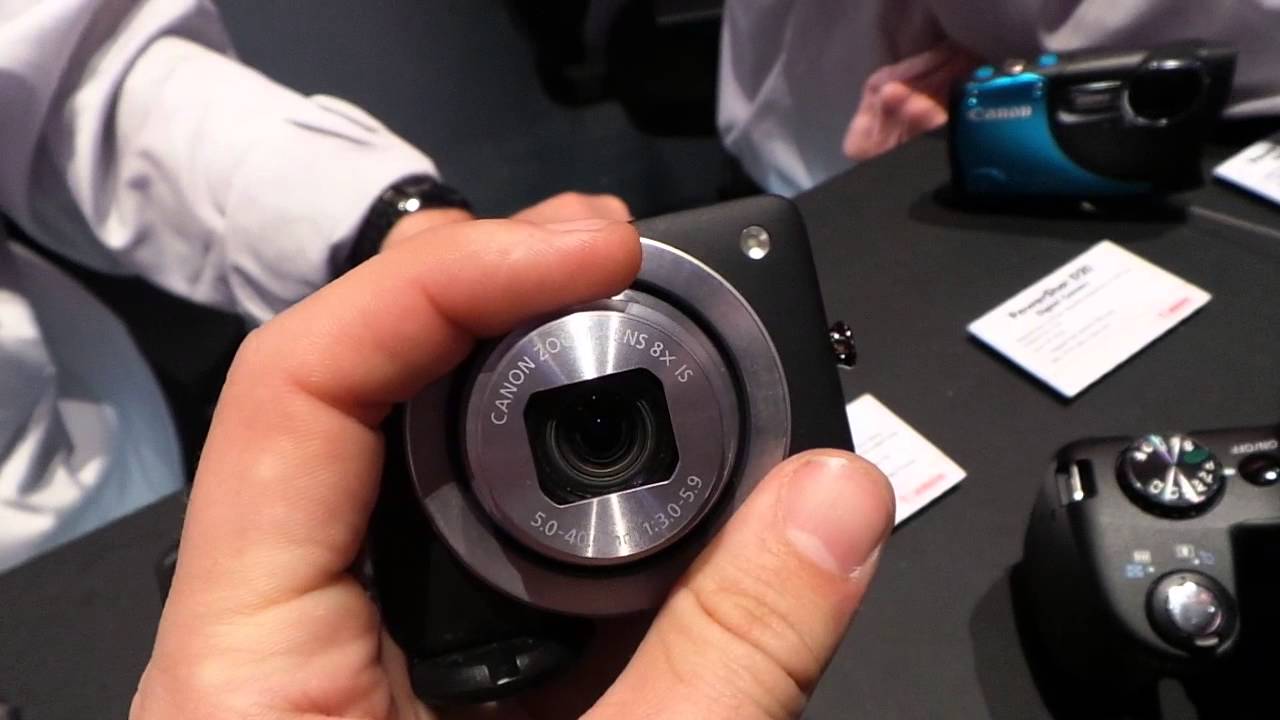 Знакомство с камерой Canon PowerShot N на выставке CES 2013