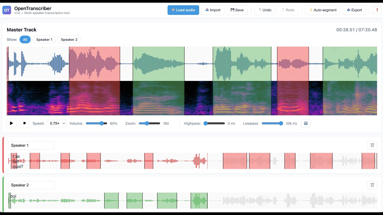 Tuto transcription de l'oral avec OpenTranscriber