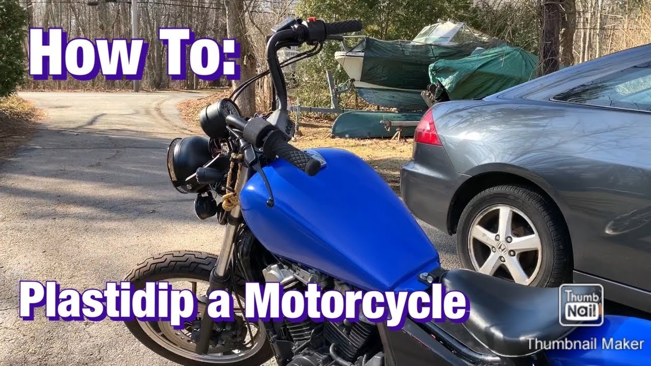 How to: Plastidip a Motorcycle | $20 Paint Job!