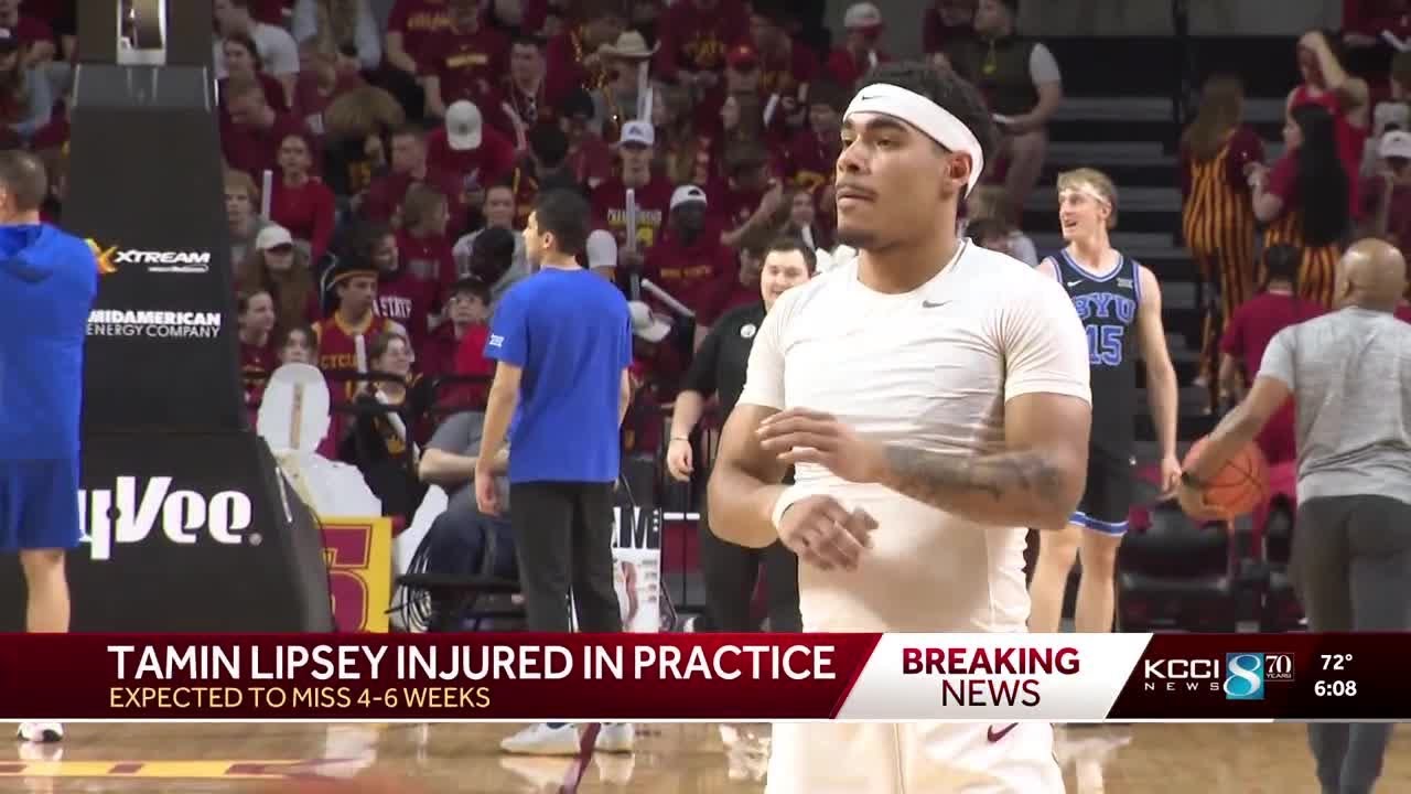 Iowa State point guard Tamin Lipsey out 4-6 weeks with knee injury