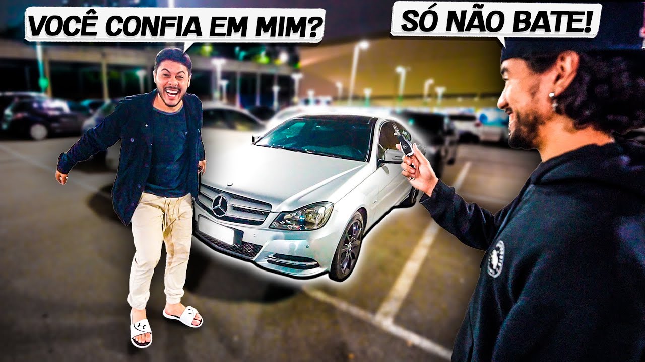 MEU AMIGO FICOU COM MEDO DE EU BATER O CARRO NOVO DELE!! (ACELEREI MUITO)