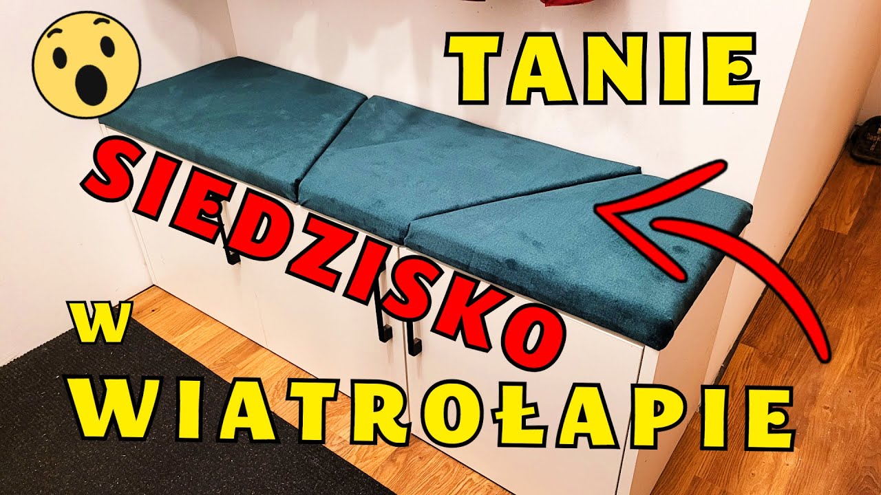 ►Siedzisko TAPICEROWANE w wiatrołapie. Małym kosztem i samemu do przedpokoju! DIY Dom za 100 tys 380