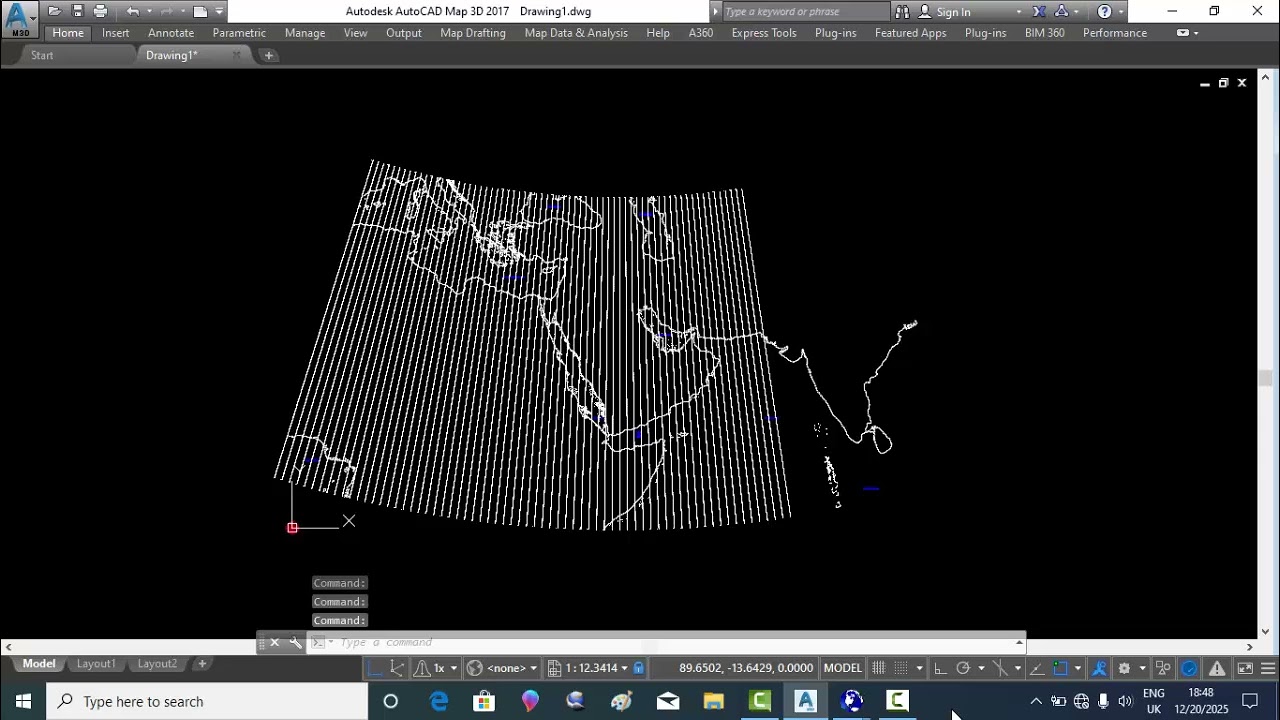 Aviation. Sky Route Program for Producing En Route Chart (Imaginary grid 2) Part 2