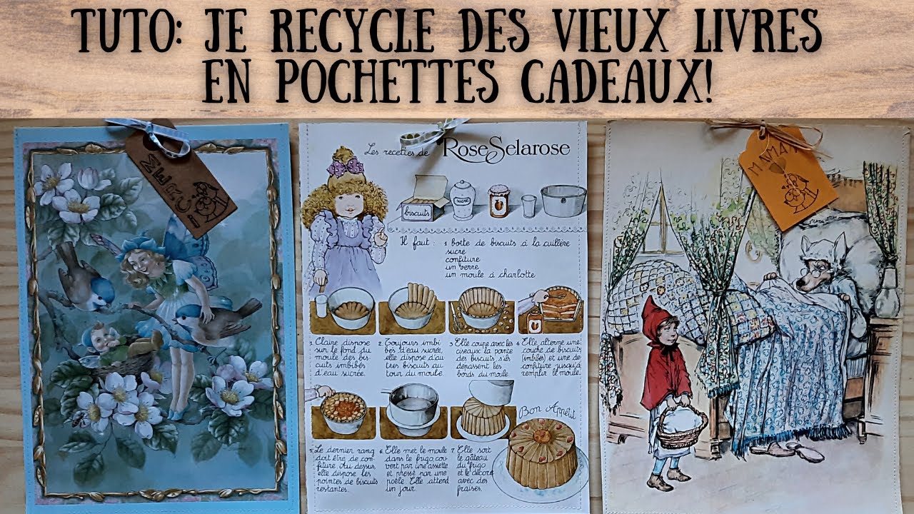 Tuto Spécial Recyclage: Je transforme mes vieux livres en pochette cadeau!