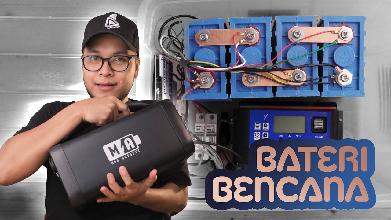 DIY Bateri Solar Bencana/Backup, siap solar panel sekali