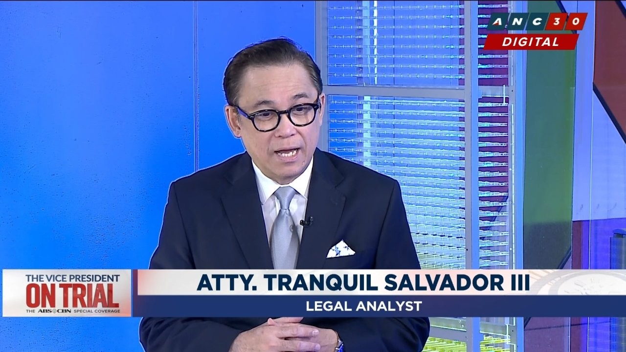 WATCH: Impeachment veteran Tranquil Salvador on Duterte bank transactions, Leviste arrest warrant