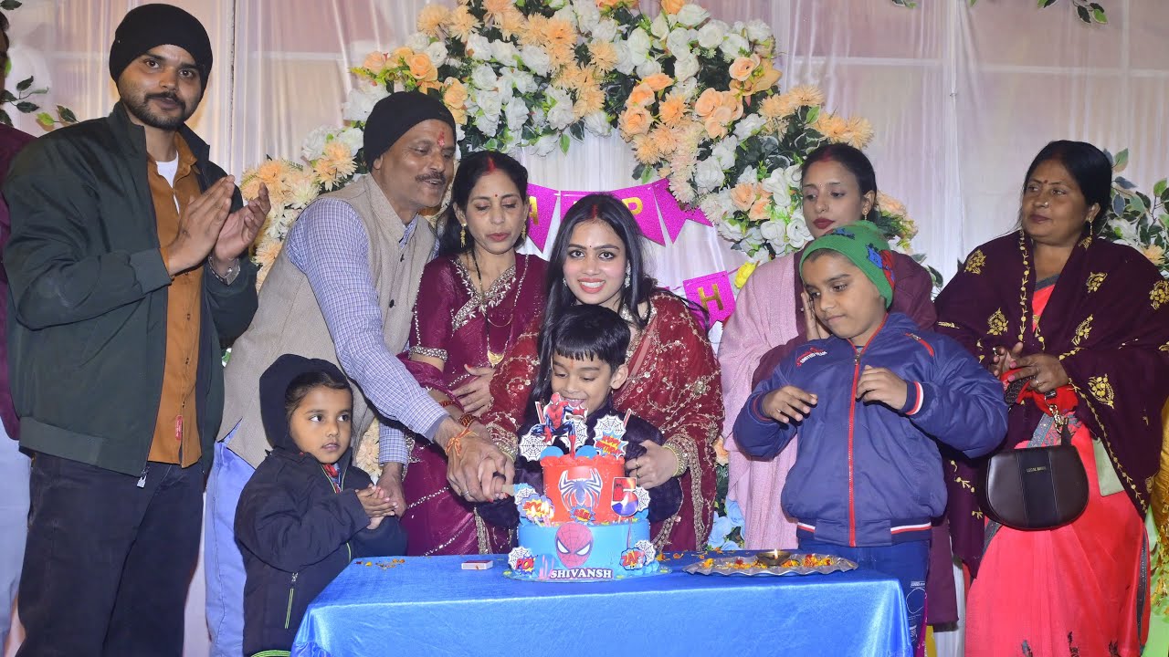 Shivansh 5th Birthday Cake Cutting 🎂🎉 | Full Family Celebration 🥳 