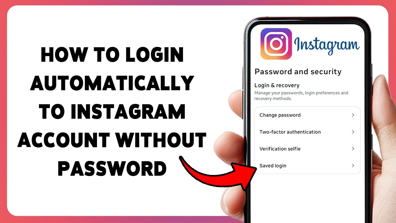 Как автоматически входить в аккаунт Instagram без пароля | Включение автоматического входа в Inst...