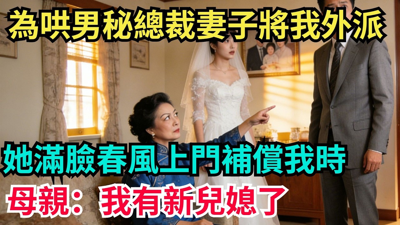 為哄男秘書開心，董事長妻子將我外派分公司5個月，回國當天她滿臉春風上門補償我時母親白眼：“我已經有新兒媳了，妳算什麼東西？”她瞬間愣住【阿文情感】#男頻小說#故事#情感#都市#小說#爽文