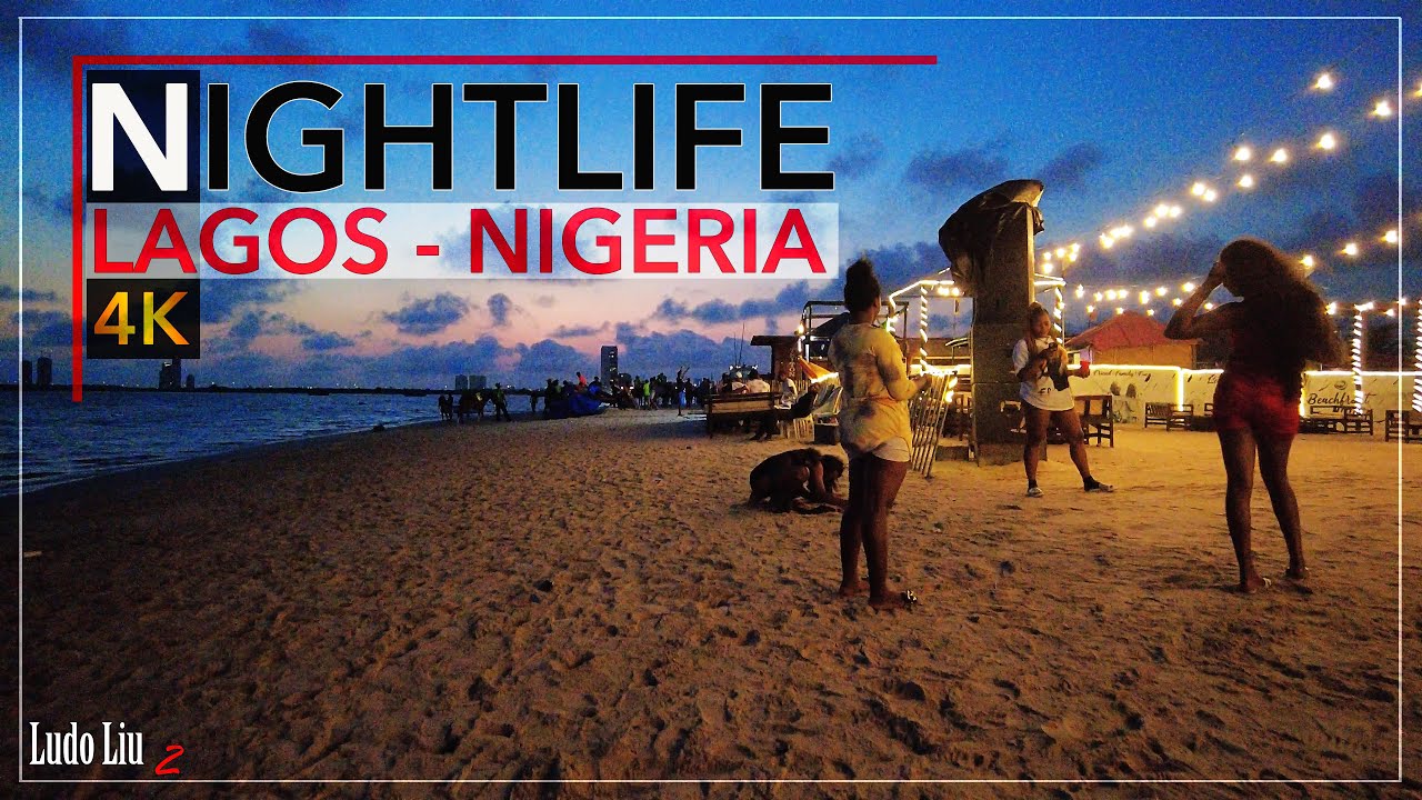 Nightlife in AFRICA - Inside Nigerian local beach bars - LAGOS  NIGERIA - 4k Travel Trip Experience