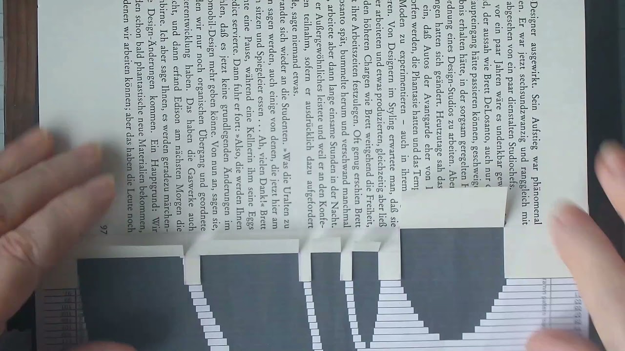 BOOK-FOLDING#BUCHFALTEN#SCHNEIDEN#und FALTEN#180 GRAD#