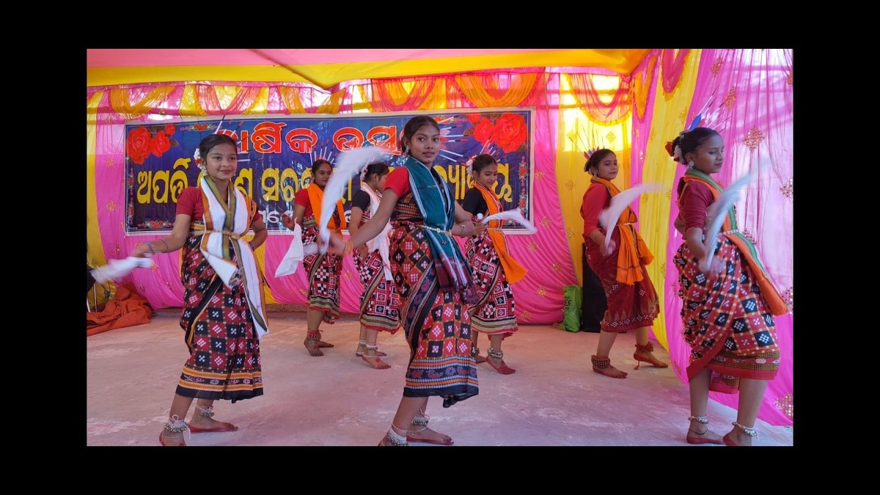 Sambalpuri remix dance// A.C Highschool Ghanteswar Class 7 students