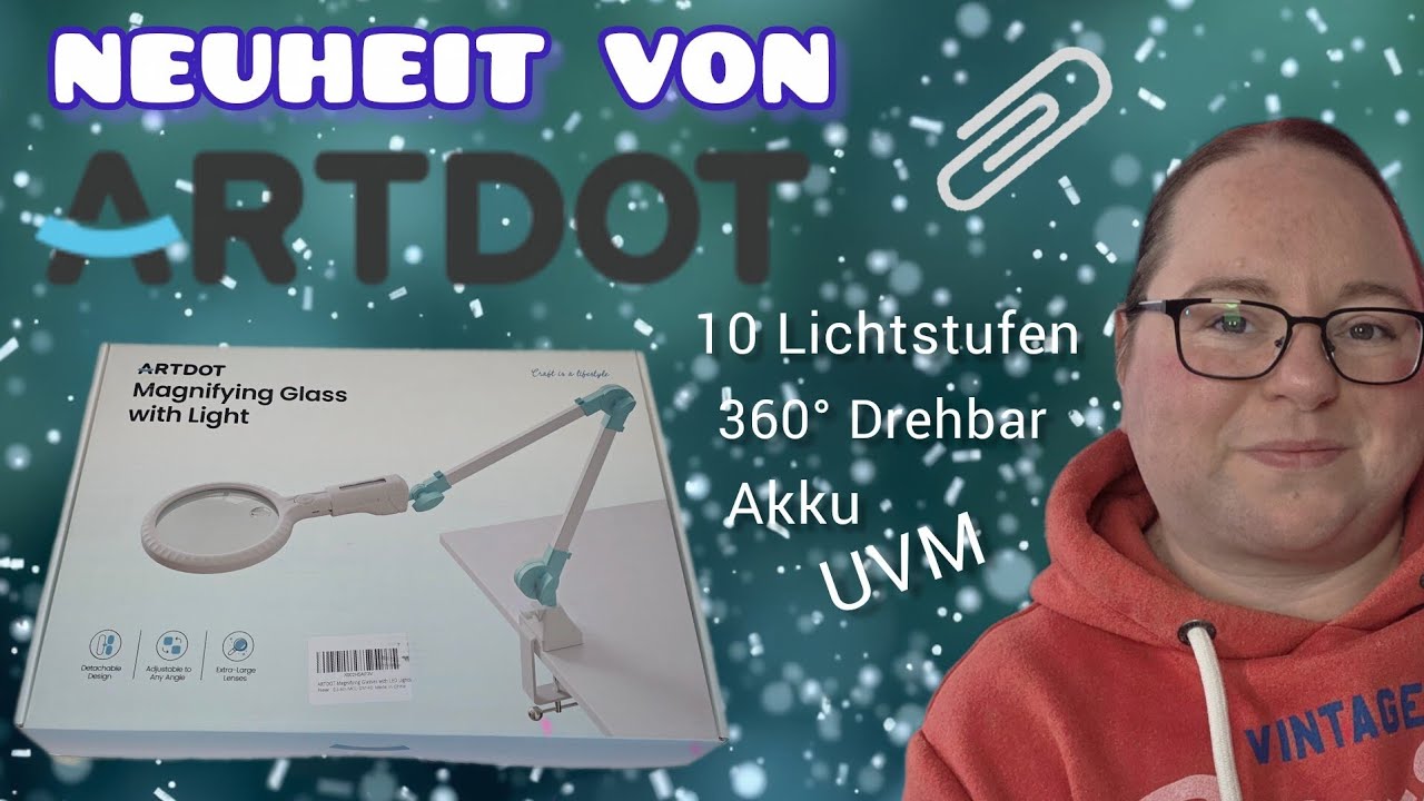 Die neuste Generation Artdot Diamondpainting und DIY Lupe & Lampe mit Akku 😮