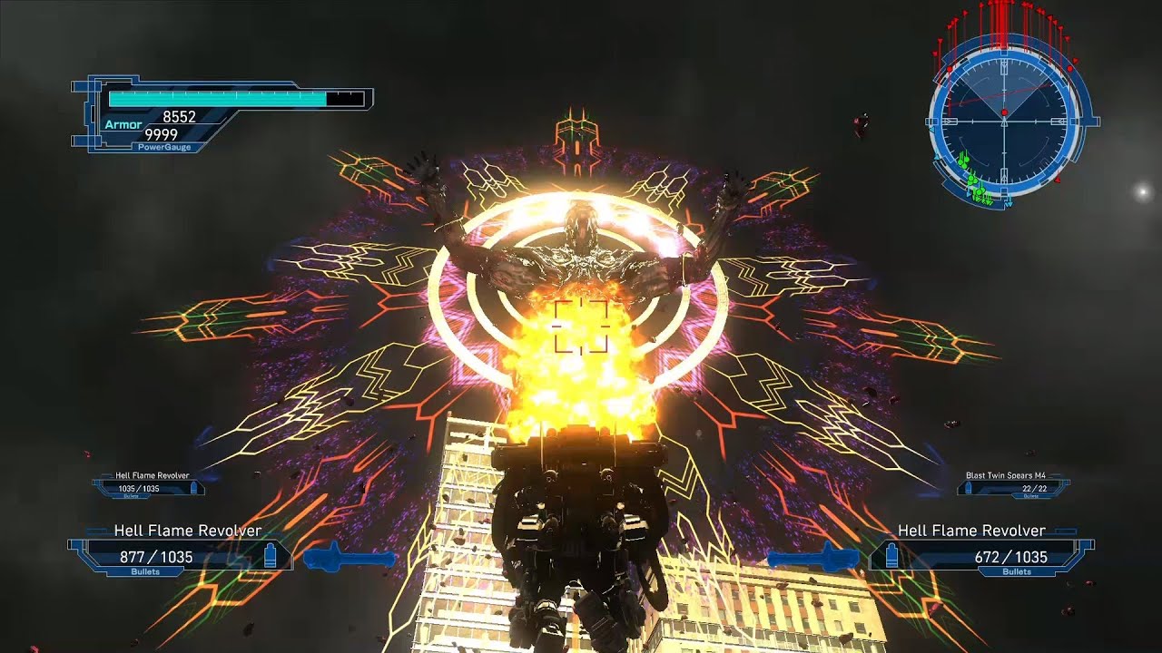EDF Earth Defense Force 5 M 110 The Nameless - Hell Flame Revolver - Fencer Inferno
