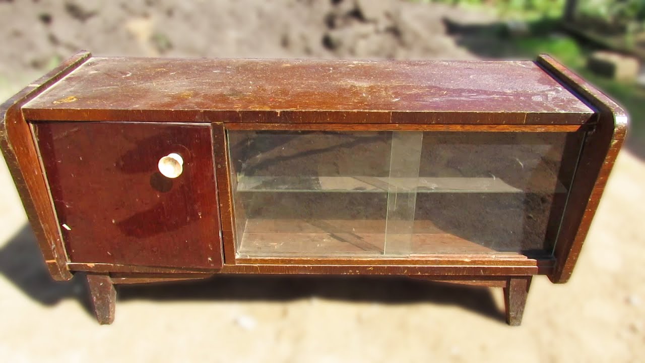Переделка советской тумбы. Реставрация старой мебели | Restoration of Soviet furniture