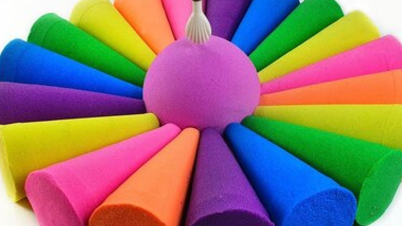 Crushing Kinetic Sand stripes★Clay cracking★ASMR SOAP★SOAP&GLITTER★CUTTING CUBES★