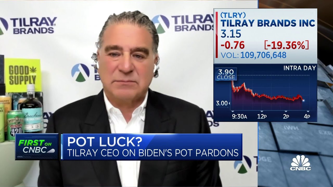 Tilray CEO Irwin Simon reacts to President Biden marijuana pardons