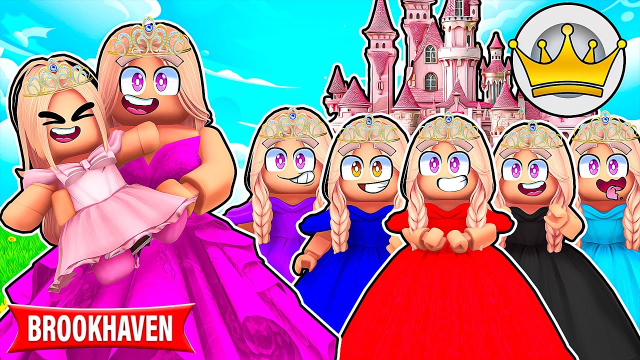 ZAŁOŻYŁAM WŁASNĄ RODZINĘ KR&Oacute;LEWSKĄ na BROOKHAVEN w ROBLOX! | PIĘCIORACZKI i MAŁA AMI 👑