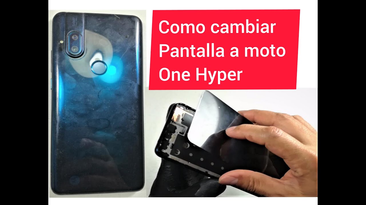 COMO CAMBIAR LA PANTALLA  A MOTO ONE HYPER