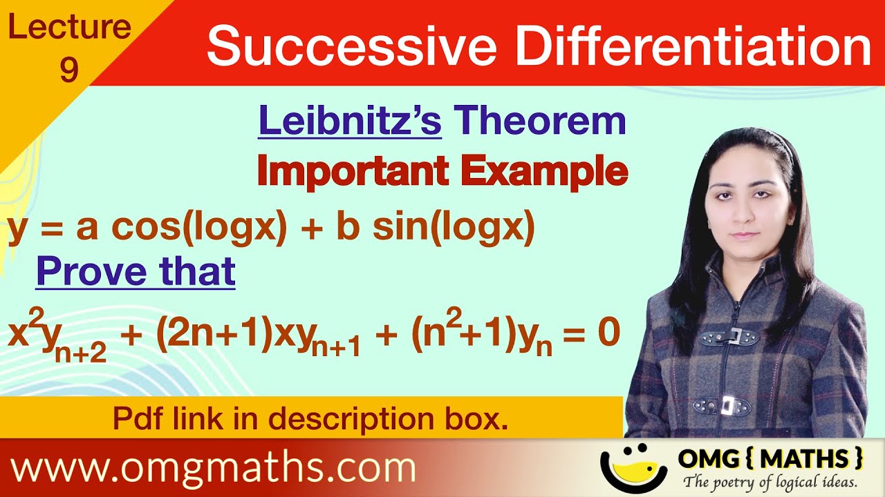 Leibnitz's Theorem | example | Successive Differentiation | For product functions | nth derivative