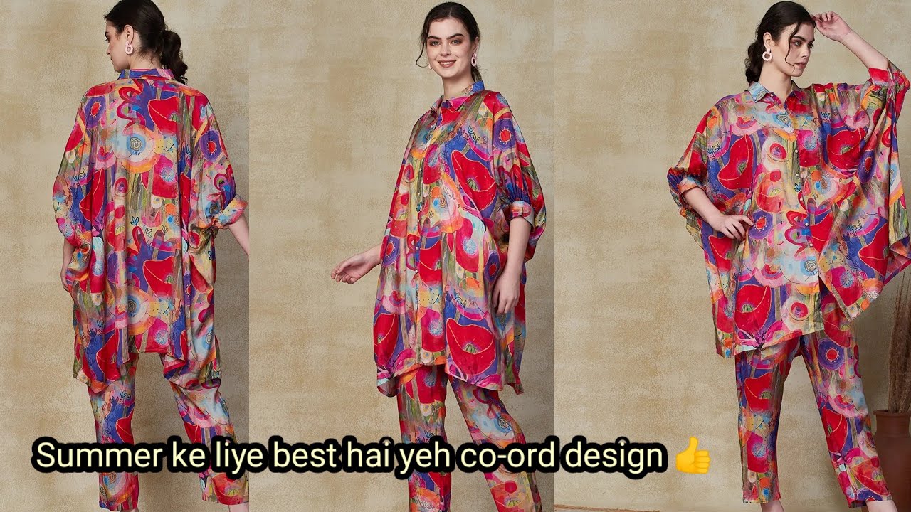 new style co-ord set design cutting and stitching, summer dress, baggy cord set