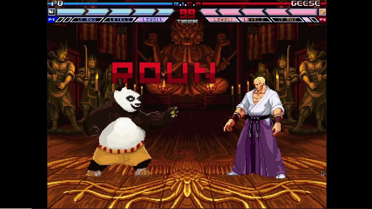 Karane MUGEN Battle #404: Po vs Geese Howard
