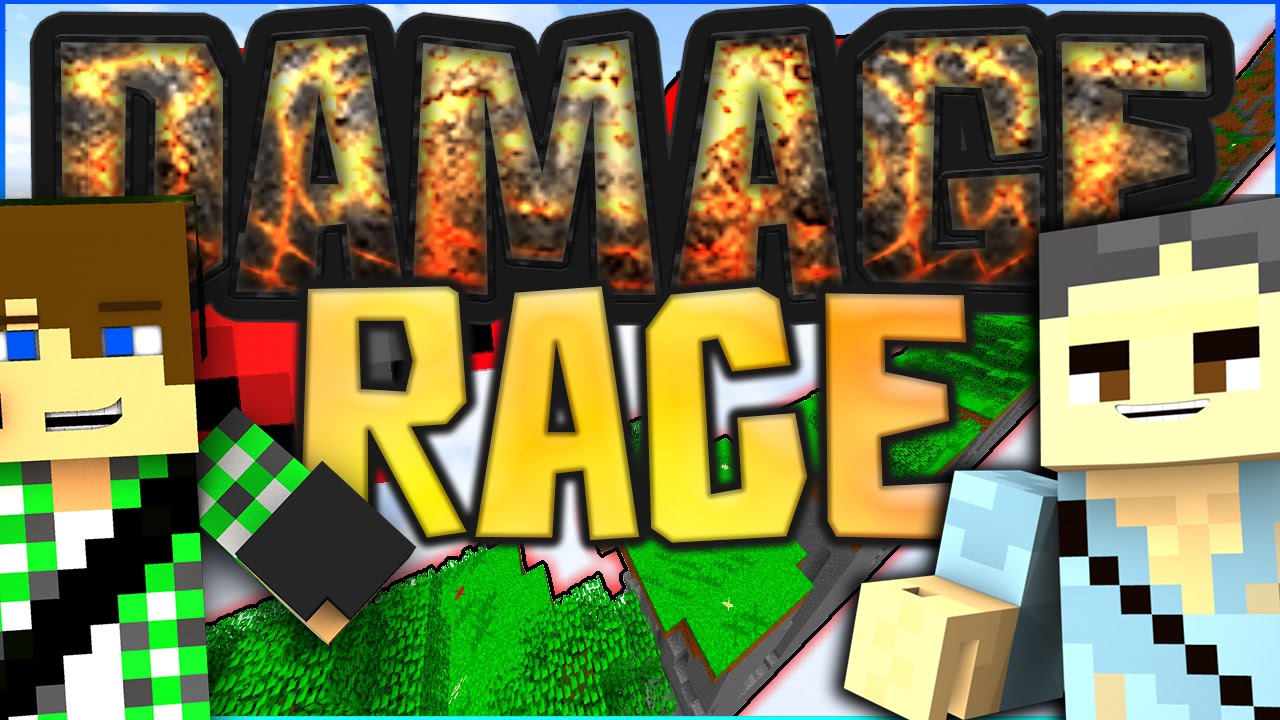 MINECRAFT DAMAGE RACE - SURRY vs ST3PNY