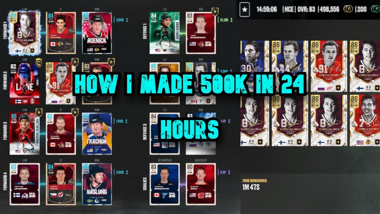 How I Made 500k in 24hrs on NHL 26 | imhence